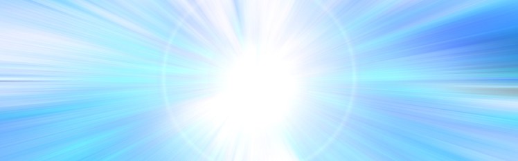 Abstract color blue radiant background.