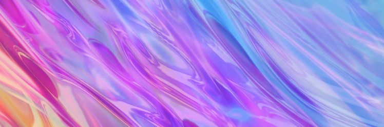 3d render, abstract liquid background, violet holographic foil, iridescent texture, reflection, ultraviolet light spectrum. For creative projects: book cover, fashion print, gift card, web texture